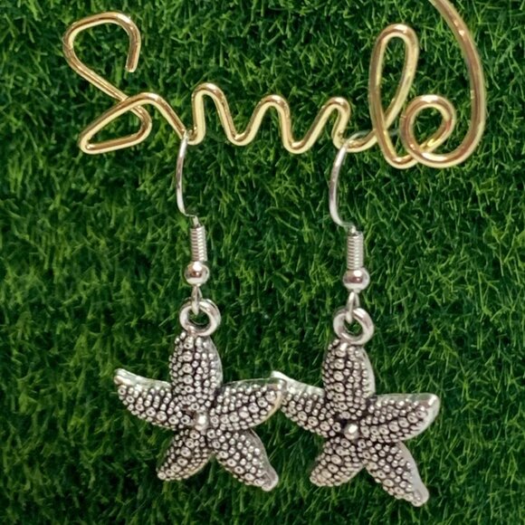 Starfish Earring, Starfish Jewelry, Nautical Earrings, Beach Earrings, Gift Idea - Picture 4 of 6